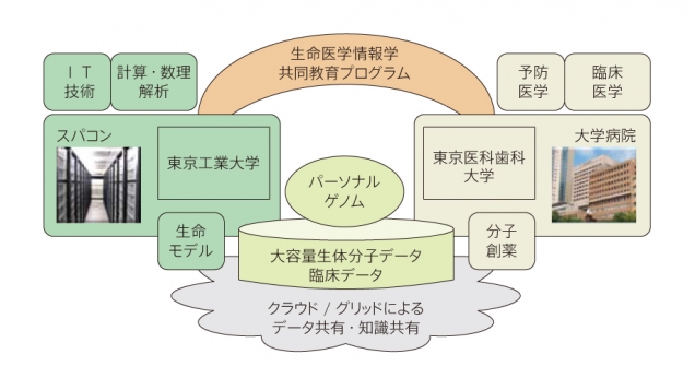 図：生命医学情報学協同教育プログラム