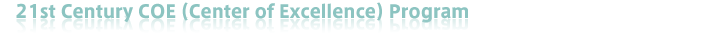 21st Century COE(Center of Excellence) Program