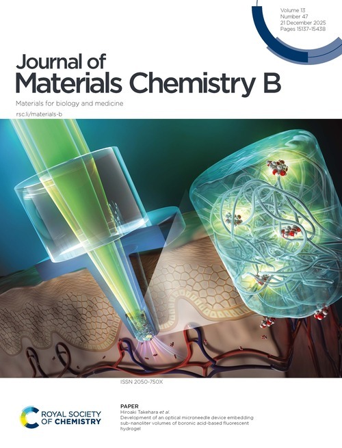竹原先生（東京大学）のおよびトニー・ジェームズ先生（バース大学）との共同による新しい論文が、[J. Mater. Chem. B](https://doi.org/10.1039/D5TB00385G) に掲載されました, 2025年12月3日