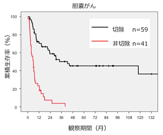 胆嚢がん治療成績