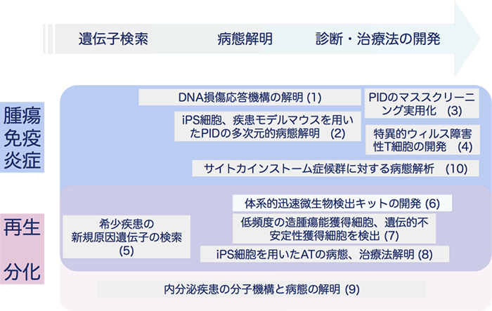 遺伝子検索　病態解明　診断・治療法の開発